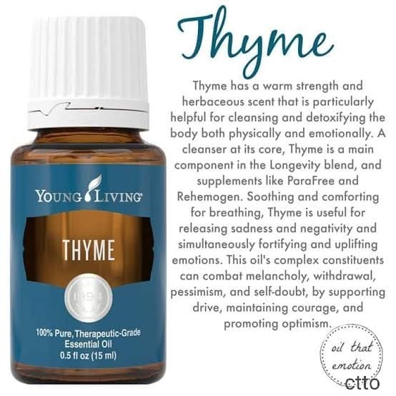 Thyme Young Living Essential Oil 15ml Authentic SEALED with LABEL for