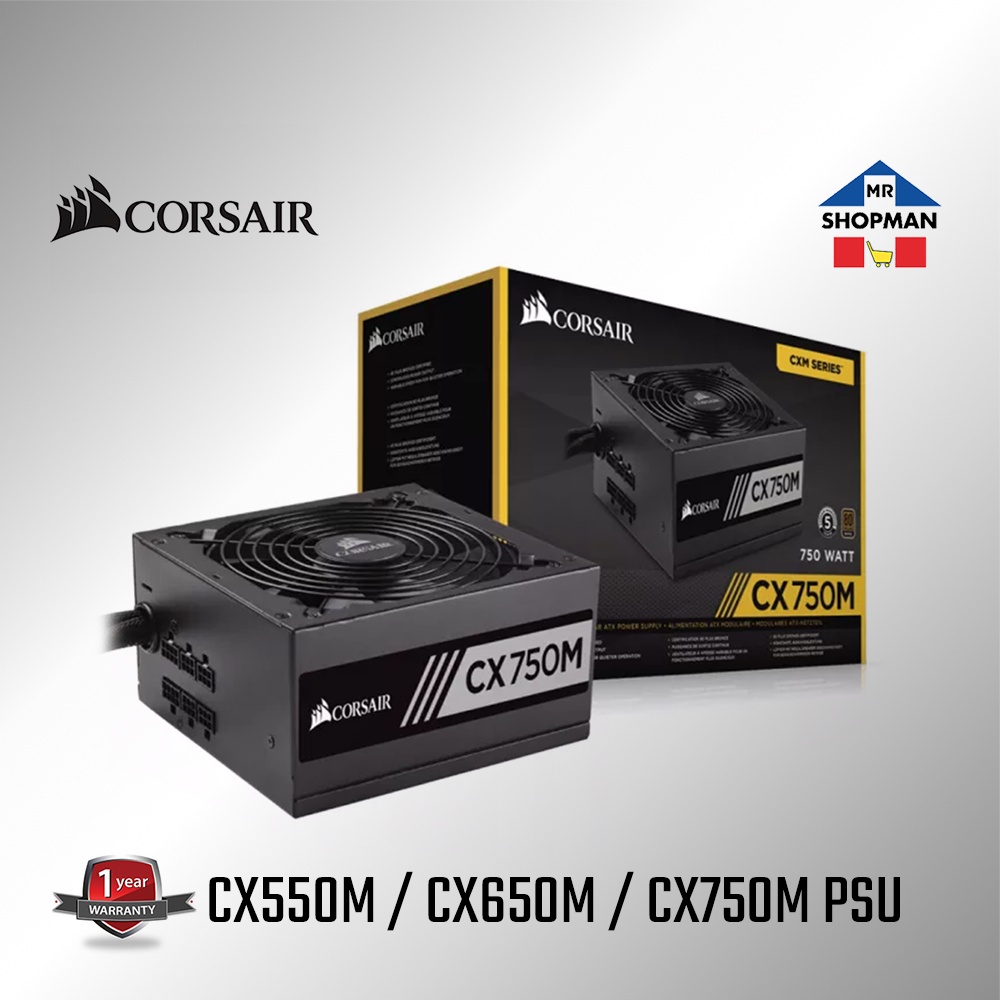 Corsair Semi Modular Cx550m   Cx650m   Cx750m 80+ Plus Bronze 550w 650w 