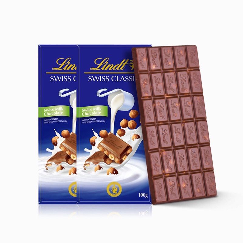 Lindt Swiss Classic Milk Chocolate With Roasted Hazel Nuts 100g Switzerland Shopee Philippines 8900