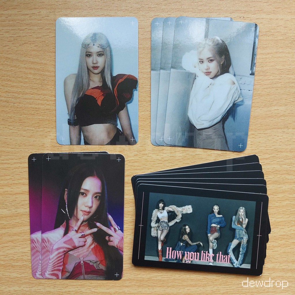 Official Onhand Blackpink How You Like That Album Photocard Kpop Black Pink Pc Card Rose Jisoo Shopee Philippines
