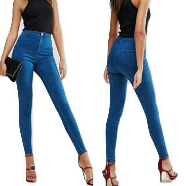 High Waist Pants Skinny Jeans For Women Stretchable Shopee Philippines