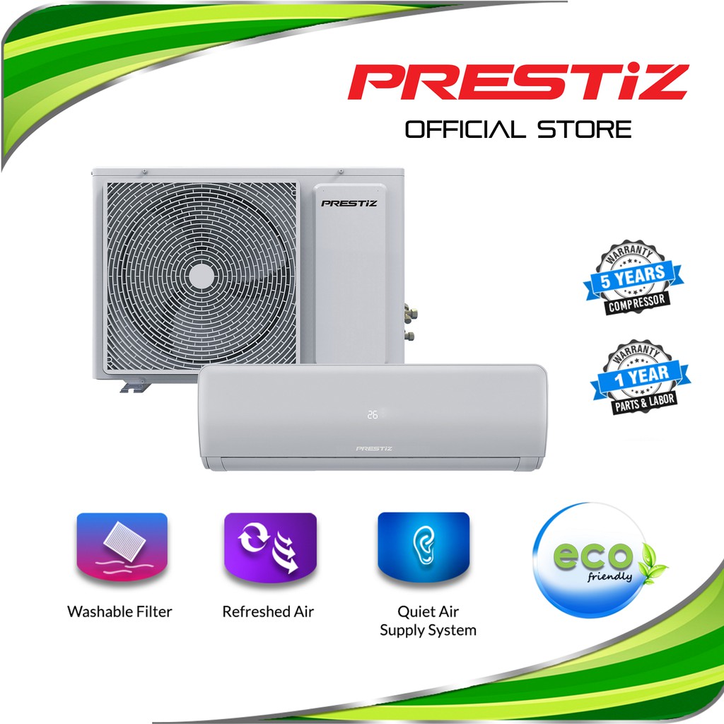 Prestiz Bs 12iay4d 1 5 Hp Split Type Inverter Air Conditioner Shopee Philippines