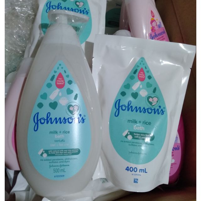 johnson and johnson milk and rice bath