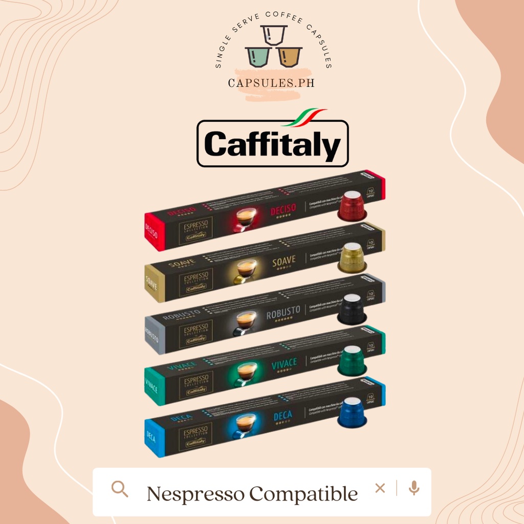 Caffitaly Nespresso Compatible Coffee Capsules Shopee Philippines
