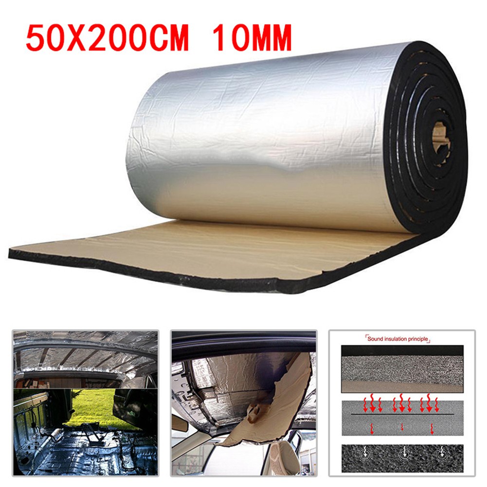 5mm Aluminum-Foil Cotton Car Sound Deadener Heat Shield Insulation Adhesive Mat 5mm Aluminum-Foil Cotton Car Sound Deadener Heat Shield Insulation Adhesive Mat