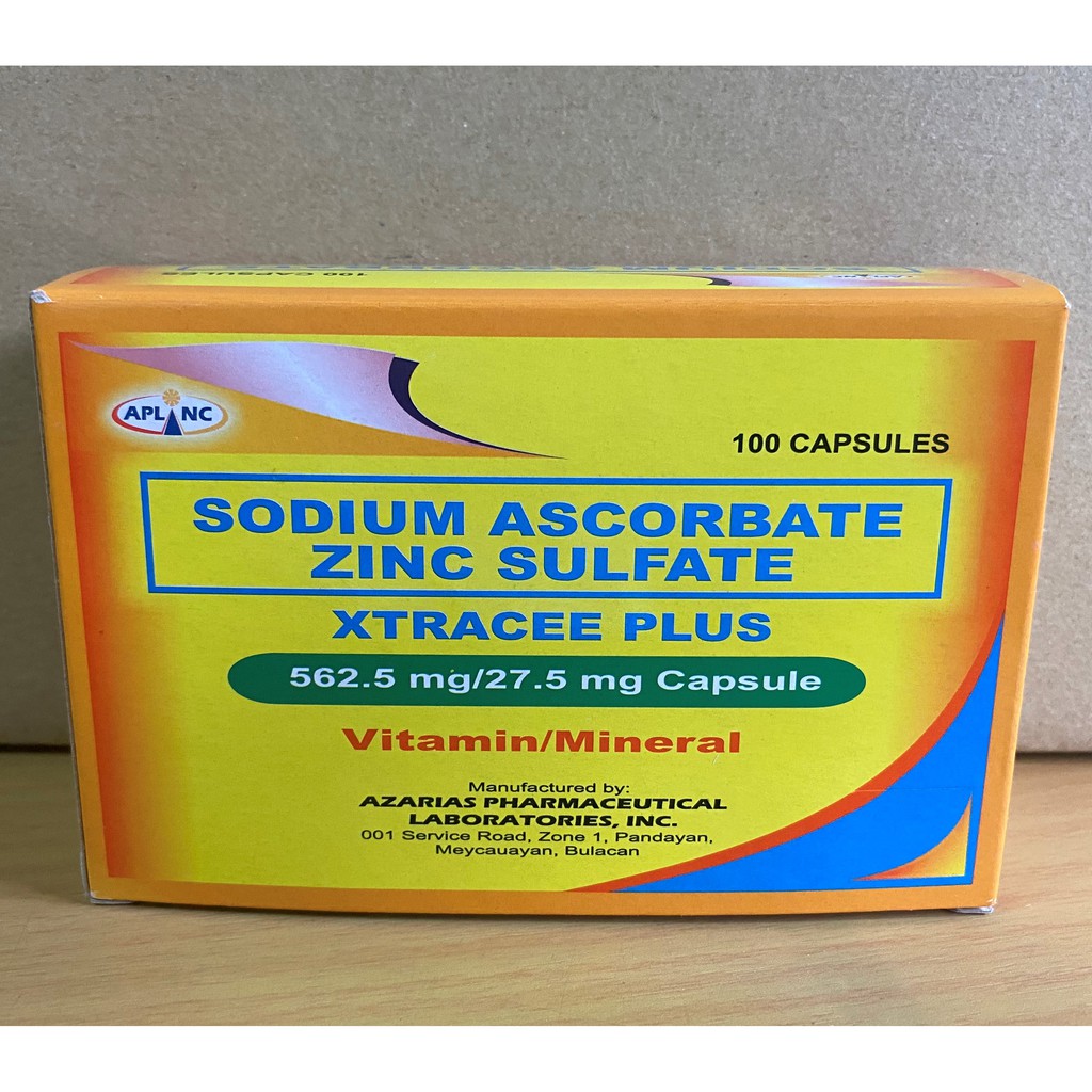 Xtracee Plus 100 capsules (Vitamin C + Zinc) Shopee Philippines