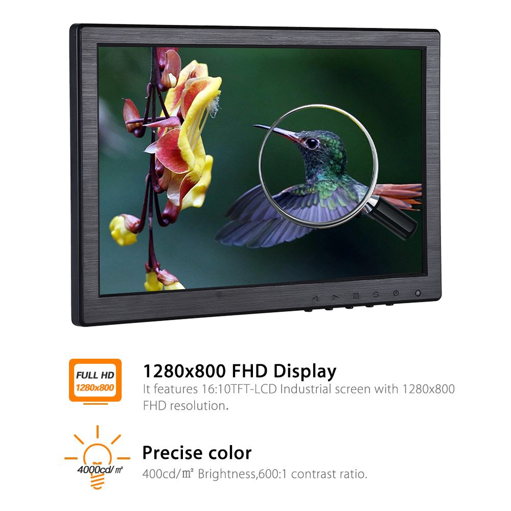 Eyoyo 10 1 Inch Ips Touch Screen Lcd Monitor 1280x800 Resolution Support Vga Input For Pc Tv Security Shopee Philippines