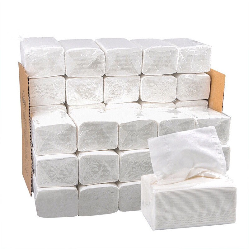 100 PULLS Pulp Facial Tissue Interfolded Paper Towel 3 Ply Soft Toilet