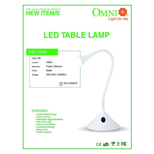 omni led desk lamp