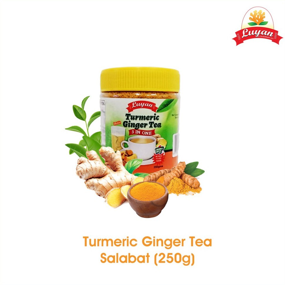 Luyan Instant Turmeric 3 In 1 Ginger Tea 50g Shopee Philippines