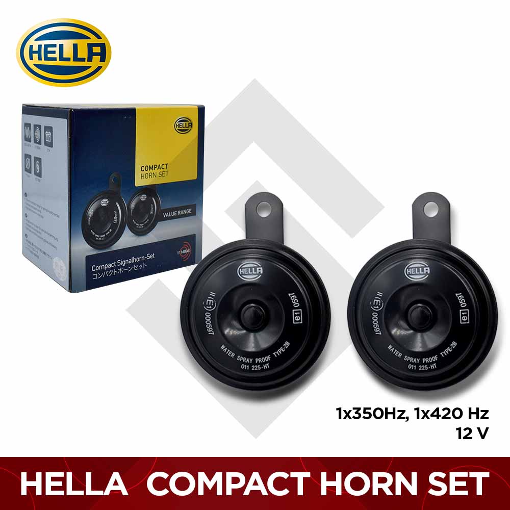 Original HELLA HORN COMPACT HORN Set Value Range for Motorcycle and