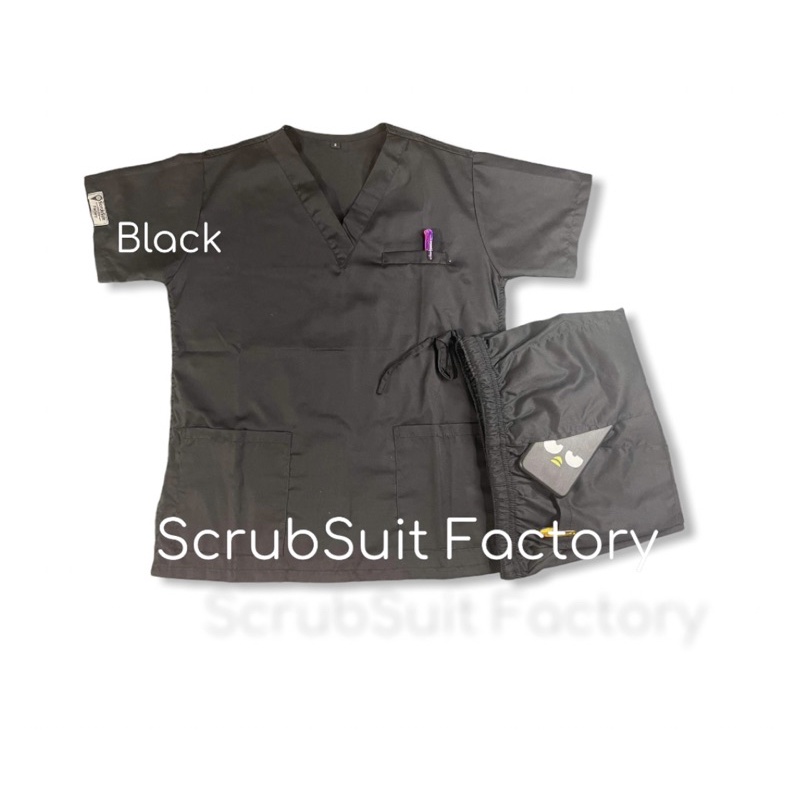 Lhacos Cotton with Chest pocket Scrub Suit Vneck Unisex #5