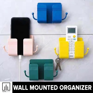 Home Zania Wall Mounted Organizer Mobile Phone Plug Holder Multifunction USB Charging Stand