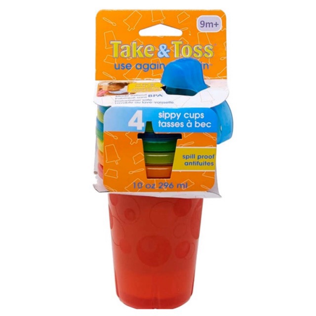 Authentic ** The First Years Take & Toss Spill-Proof Sippy Cups 10 Ounce COLORS MAY VARY | Shopee Philippines Authentic ** The First Years Take & Toss Spill-Proof Sippy Cups 10 Ounce COLORS MAY VARY | Shopee Philippines