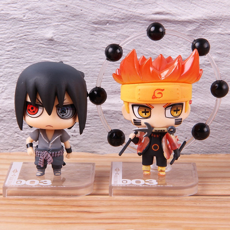 2pcs Set Naruto Shippuden Figures Naruto Uzumaki Sasuke Uchiha Action Figures Model Toys Shopee Philippines