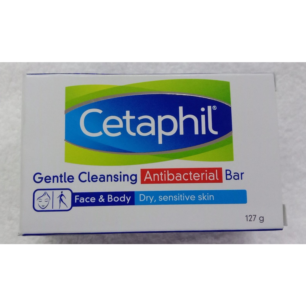 CETAPHIL GENTLE CLEANSING ANTIBACTERIAL BAR FACE & BODY 127g | Shopee ...