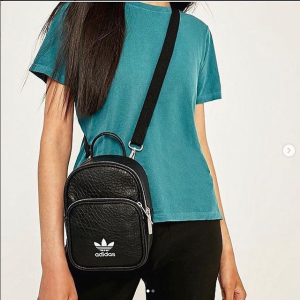 adidas originals trefoil mini backpack in black