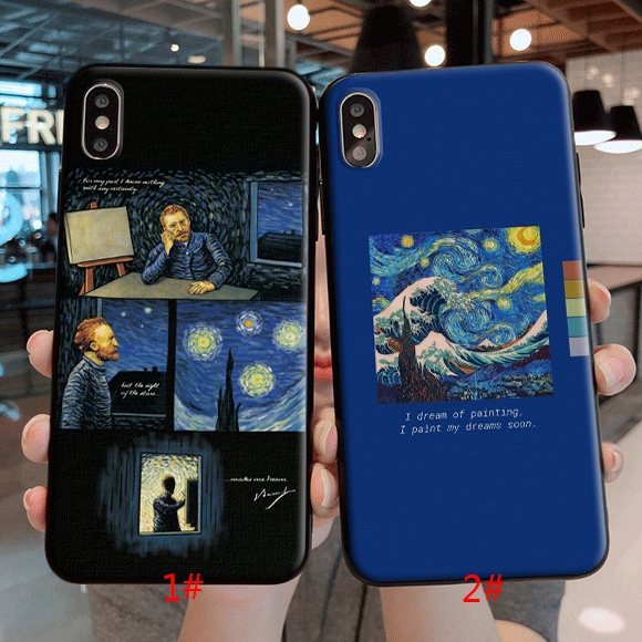 Iphone 5s Se 6s 7 8 Plus X Xr Xs Max Soft Case Great Art Aesthetic Van Gogh Shopee Philippines