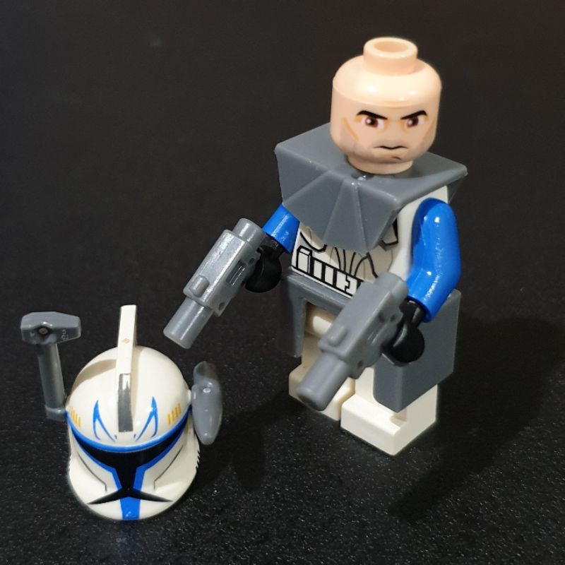 Authentic Lego Star Wars Minifigure Captain Rex Phase 1 (Rare