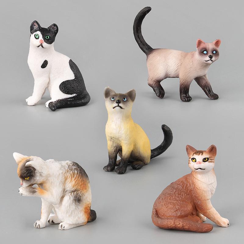 1Pcs Cat Toys for Kids Child Pet Model Animal Plastic ...