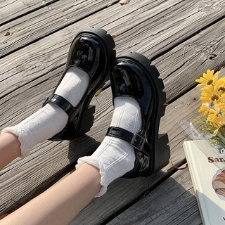 Spot + pre-order Mary Jane shoes female Japanese retro female student JK uniform high heels platform