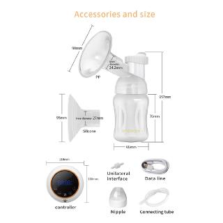 Kamanxiong Dual-Frequency Dual-Mode Bilateral Intelligent Electric Breast Pump, LCD Display 9-Speed Suction Adjustment Charging Breast Pump #9