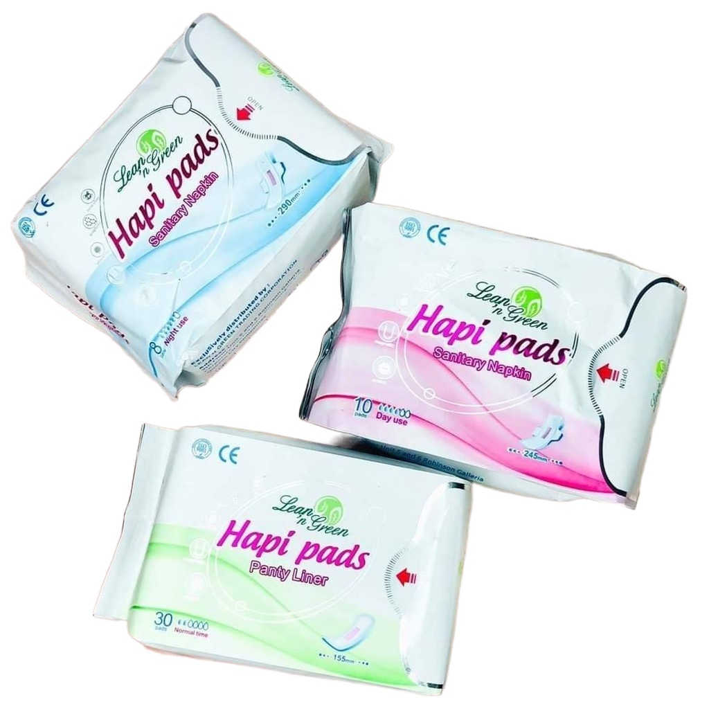 Lean N Green Hapi Pads (AntiBacterial sanitary Napkin Negative Ions