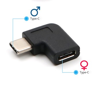 PC105 Type-C male to female 90 degree extension cable adapter L type left & right bend USB