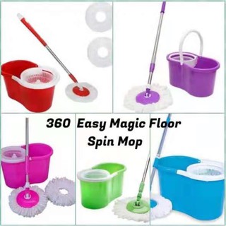 360 Easy Magic Floor Spin Mop Microfiber Rotating Head