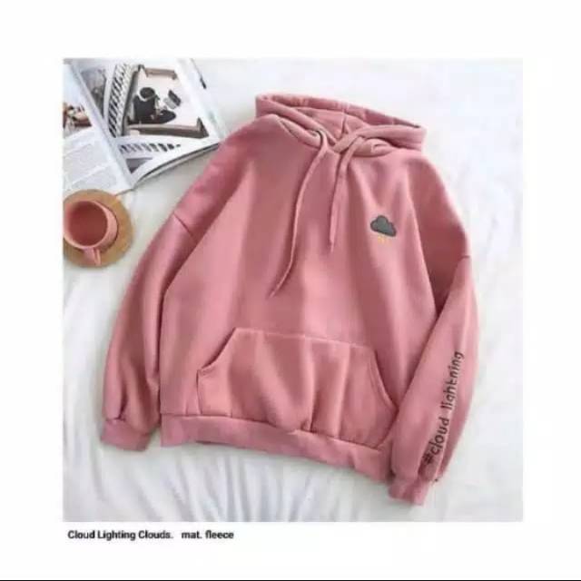 sweater hoodie wanita shopee