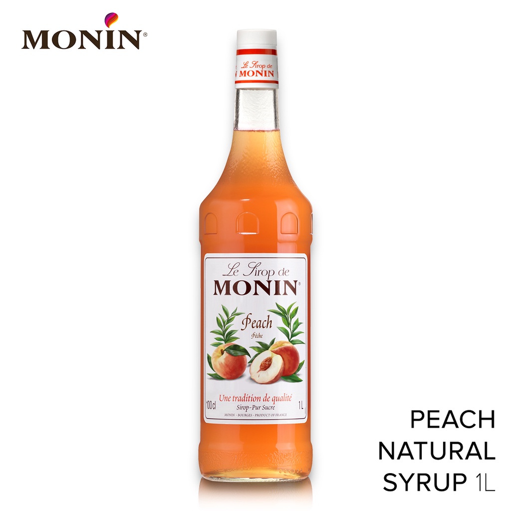 MONIN Peach Natural Syrup 1L Shopee Philippines