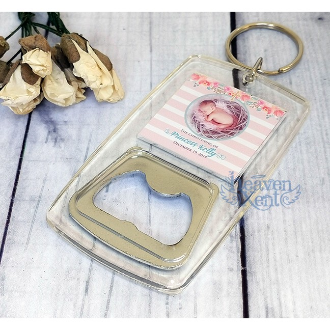 Personalized Acrylic Bottle Opener Keychain Souvenir/Giveaway Shopee