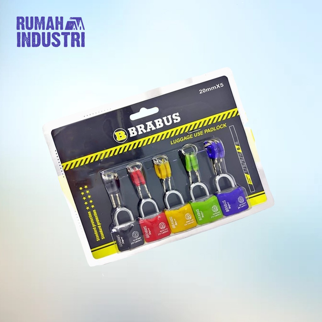 Safe! Padlock Luggage Use Padlock Brabus 20mm Per Fruit Shopee