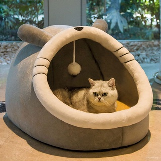 Cat Bed Warm Comfortable cat House Indoor Soft Pet cat Bed Sleeping Cave Pet Supplies