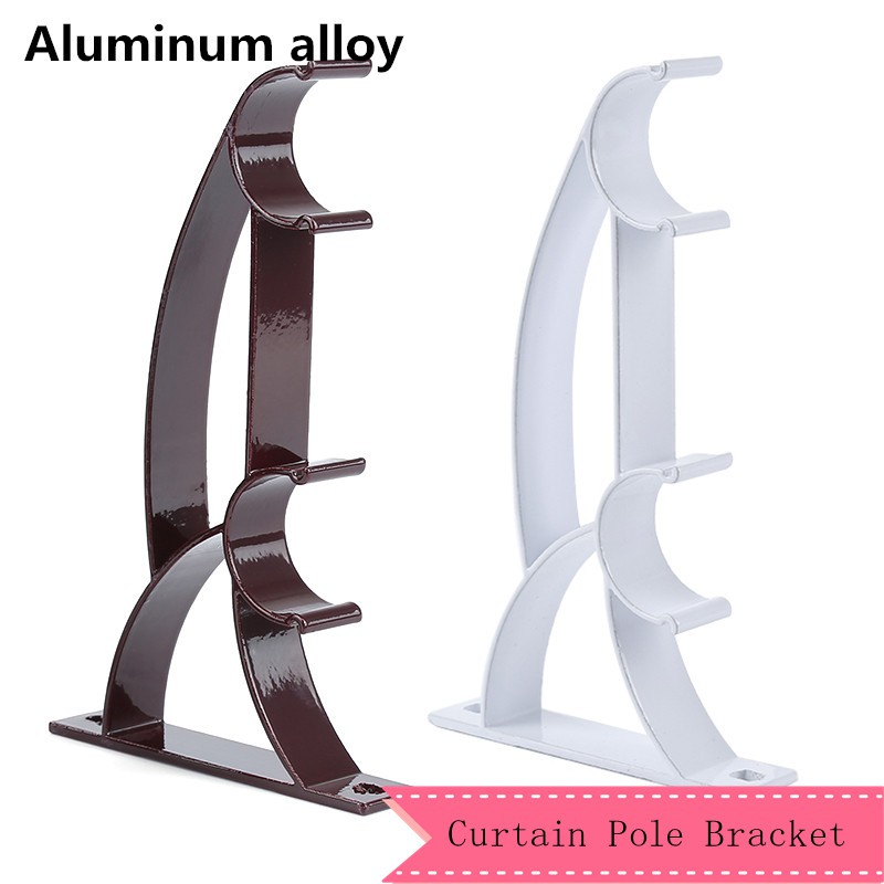 Double Rod Holder Curtain Pole Bracket Shopee Philippines