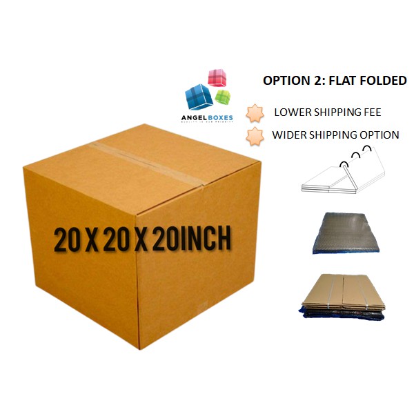 BALIKBAYAN BOX 20X20X20 INCHES / OPTION2FLAT FOLDED Shopee Philippines