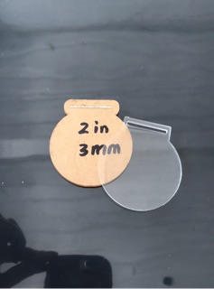 Acrylic Medal 2in/2.5in/2.7in/3in Size 3mm #8