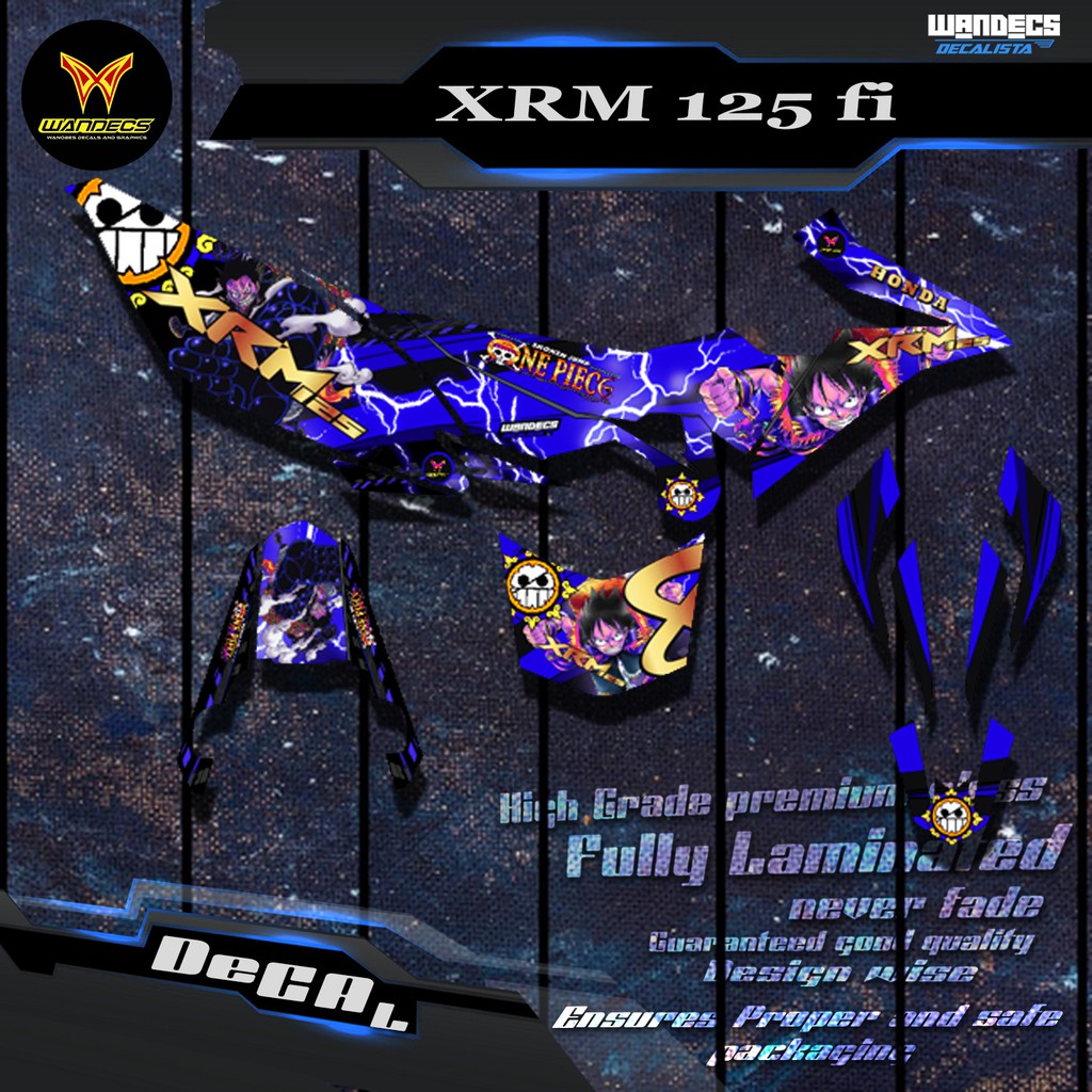 Xrm 125 Fi Decals One Piece Concept Shopee Philippines