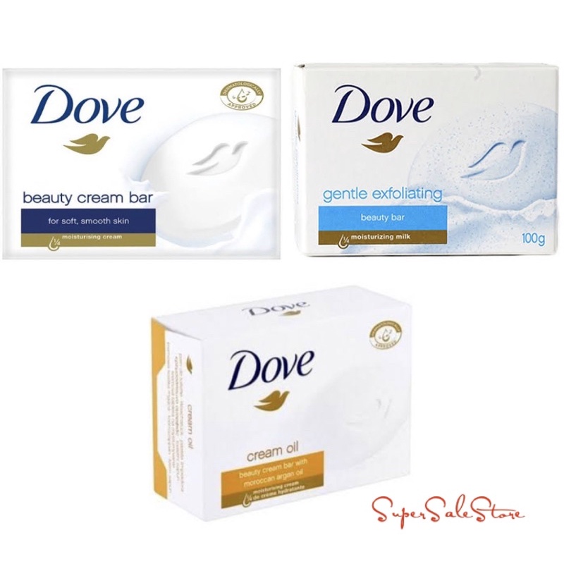 DOVE SOAP Original Beauty Cream Bar/Cream Oil/Gentle Exfoliating 100g Shopee Philippines