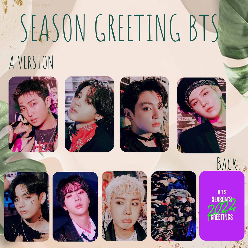 Bts SEASON GREETING 2022 PHOTOCARD (Unifficial) Shopee Philippines