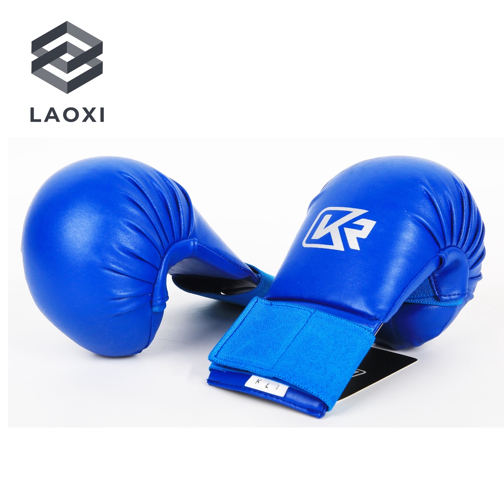 KangRui karate gloves fist guard karate mitts training blue red