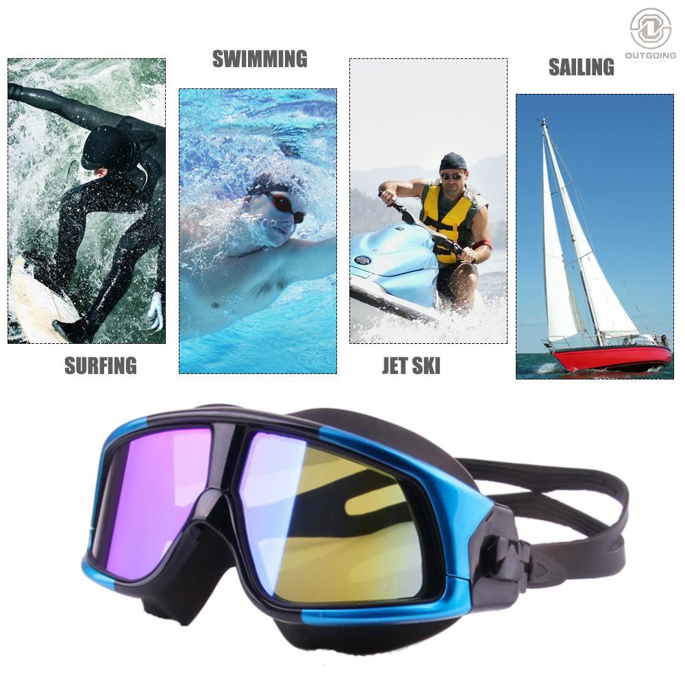water goggles over glasses