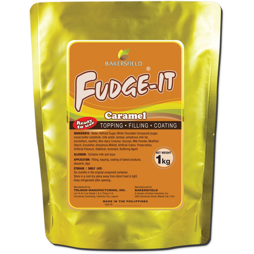 Bakersfield Fudgeit Caramel 1kg Shopee Philippines