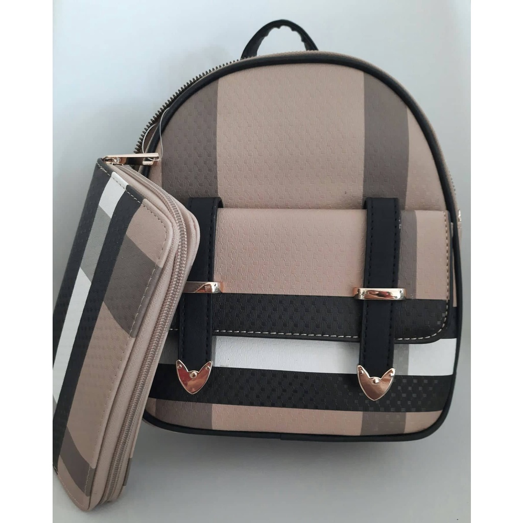 DELUXITY Los Angeles Petaapproved Vegan Small Plaid pattern 2piece