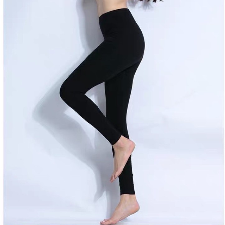 998 Makapal Plain Cotton Leggings Stretchable (FreeSize for Waistline