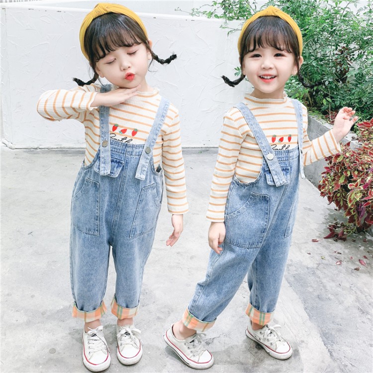 girls denim jumpers
