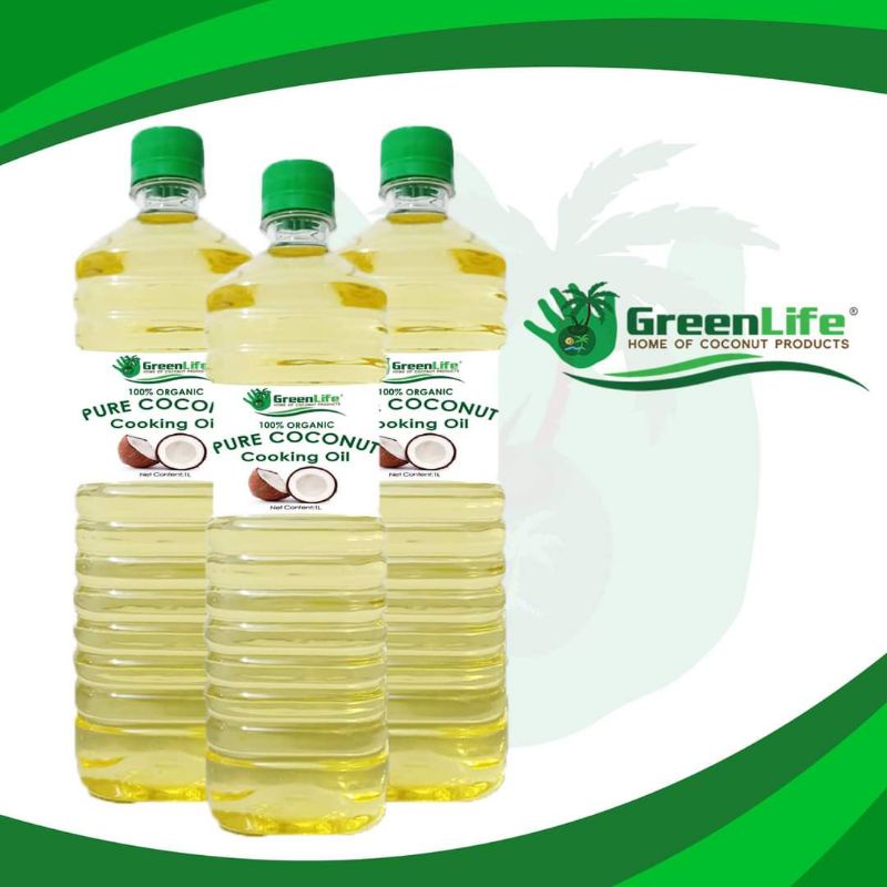 Greenlife Organic Coconut Cooking Oil 1L (Flavorless, Cholesterol free