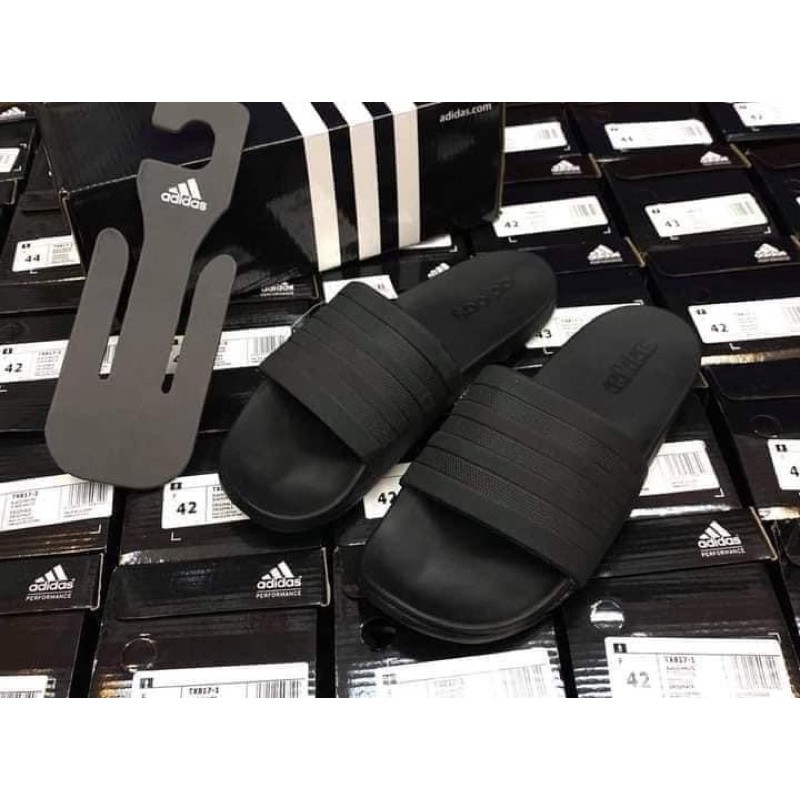 adilette comfort slides women's black