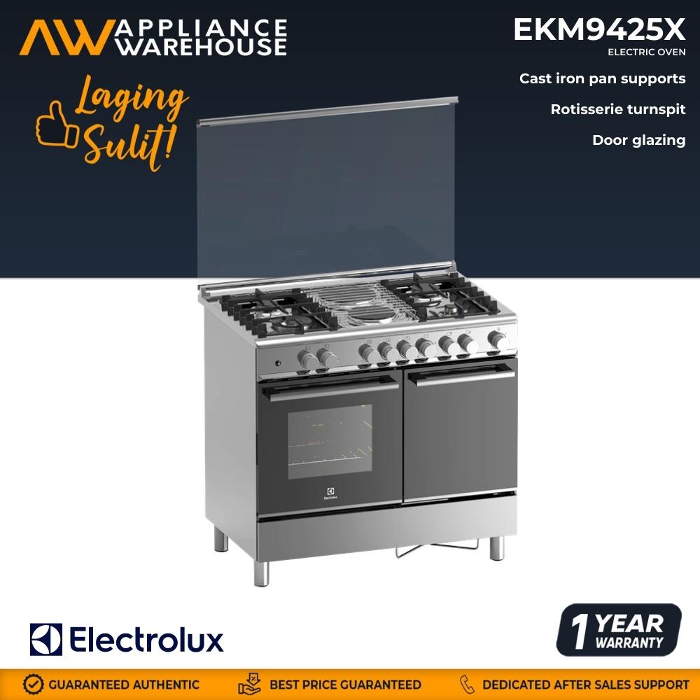 Electrolux EKM9425X 90cm LPG Cyclinder Storage Mixed Hob and 62L