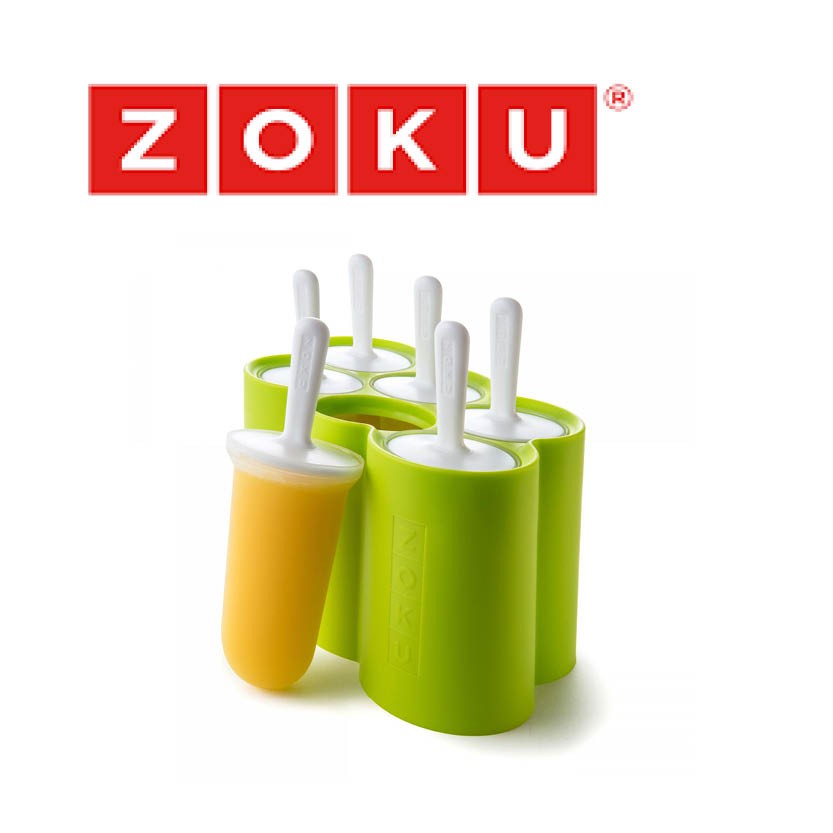 rvml Zoku Classic Pop Molds, 6 Easyrelease Popsicle Molds With Sticks